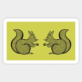 Squirrels in Love - cute animal design Magnet